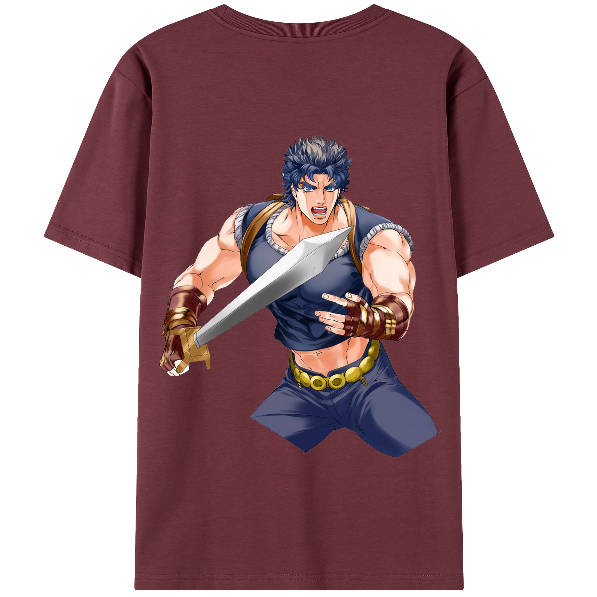 （画像用） ジョジョの奇妙な冒険 /ジョナサン?ジョースター JoJo's Bizarre Adventure Jonathan Joestar 綿100％半袖Tシャツ（背面プリント）